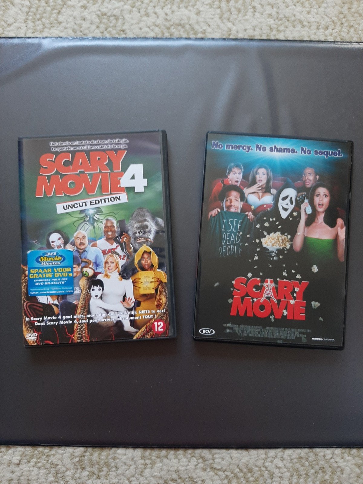 Scary Movie 1 & 4 DVD's, Actiekomedie, Vanaf 16 jaar, Boxset, Ophalen of Verzenden