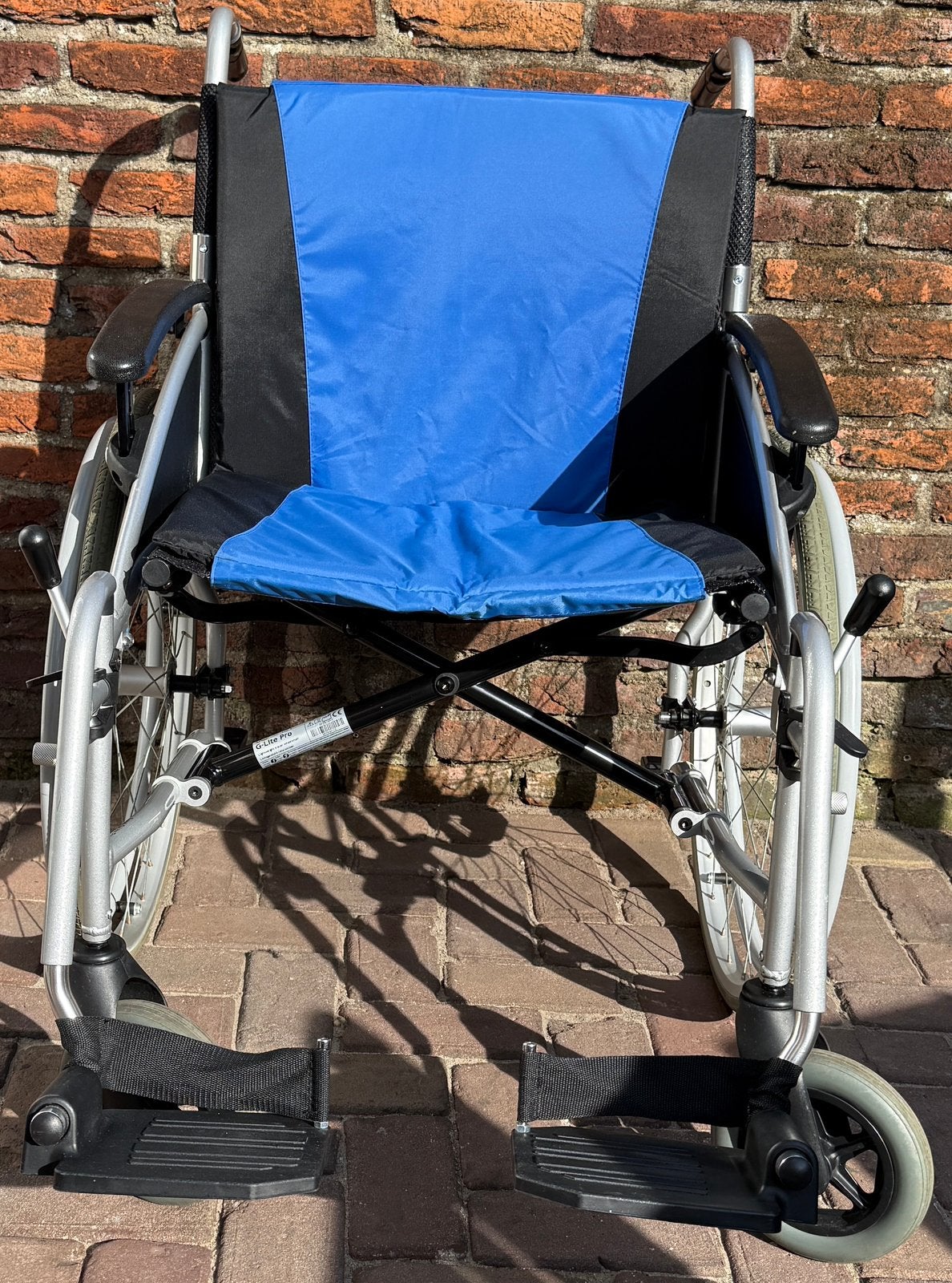 Lichtgewicht Excel G-lite Pro rolstoel 50 cm extra breed, Ophalen, Inklapbaar, Zo goed als nieuw, Duwrolstoel