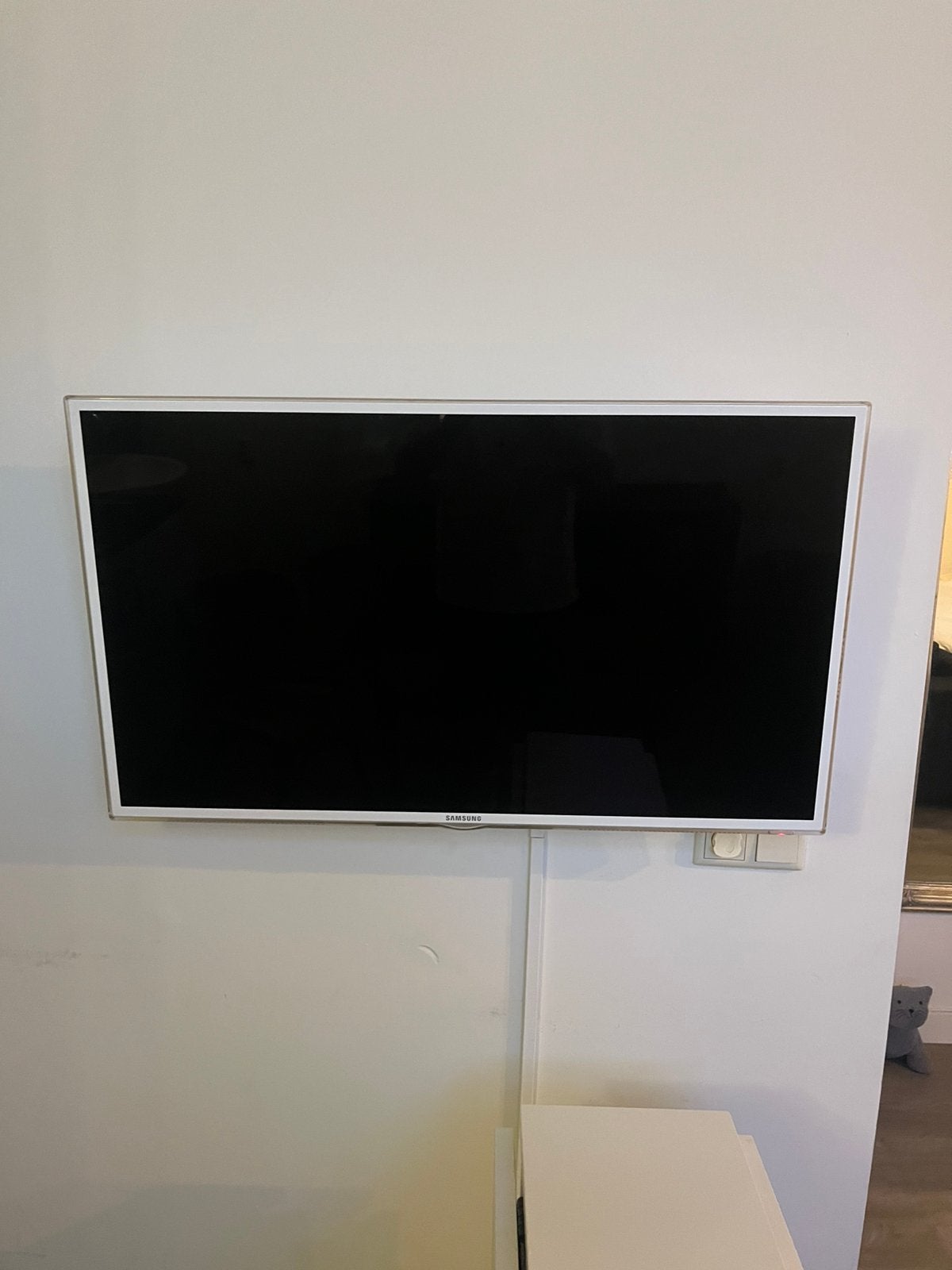 Samsung tv + beugel, Ophalen, Gebruikt, 80 tot 100 cm, Samsung