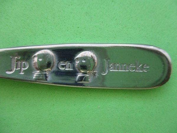 (KB5210) Kinderbestek JIP EN JANNEKE lepel, Ophalen of Verzenden, Gebruikt