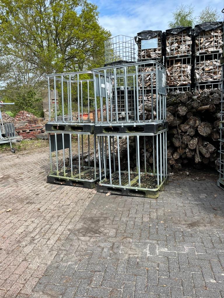 Metalen opslagkooien voor brandhout of diverse materialen, Tuin en Terras, Minder dan 3 m³, Ophalen