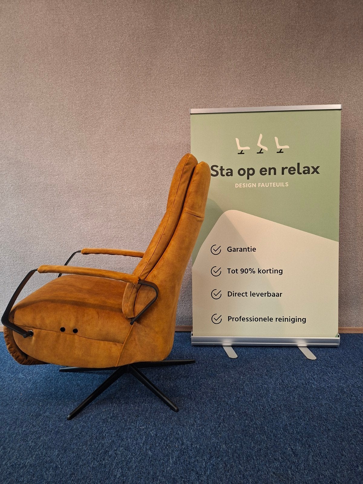 Elextrisch relax fauteuil Montel SHOWROOM op accu🔋, Ophalen of Verzenden, Zo goed als nieuw, Staopenrelax@gmail.com, Sta-op-en-relax