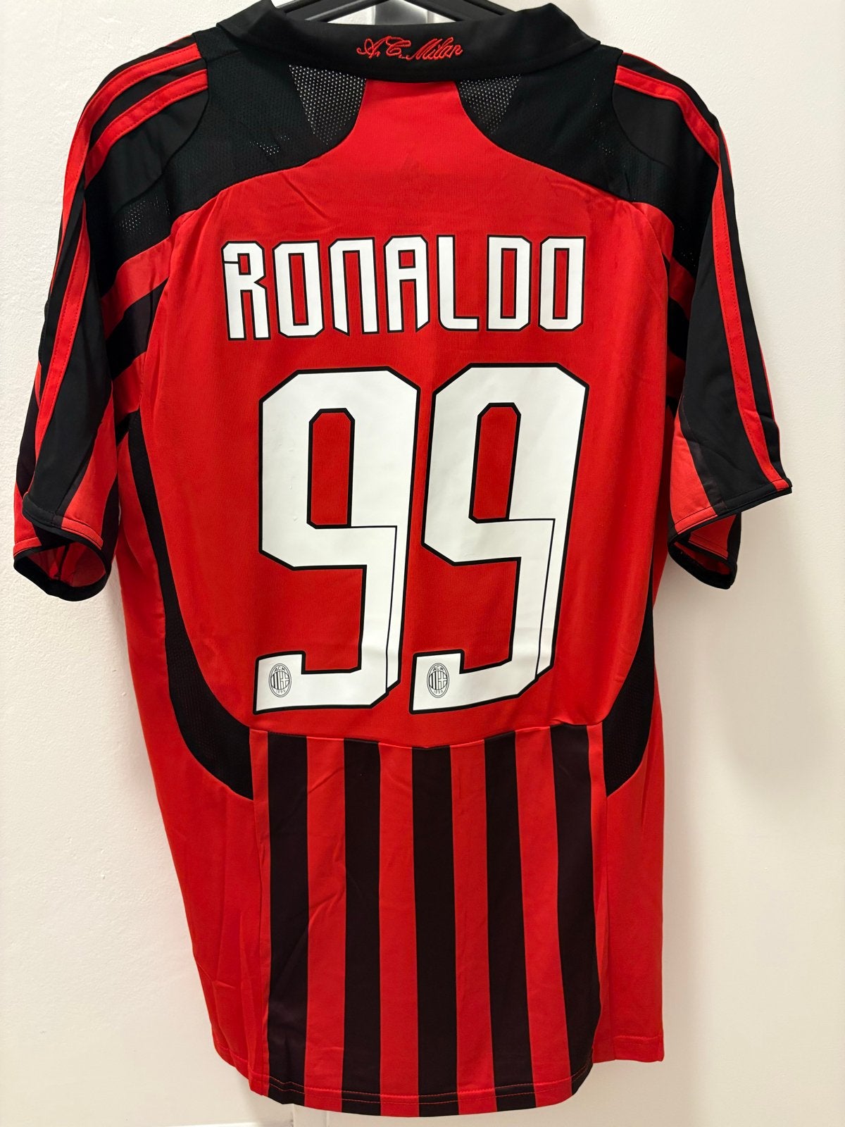 Retro AC Milan Ronaldo R9 Thuisshirt Medium maldini Adidas, Maat 48/50 (M), Nieuw, Ophalen of Verzenden, Voetbal