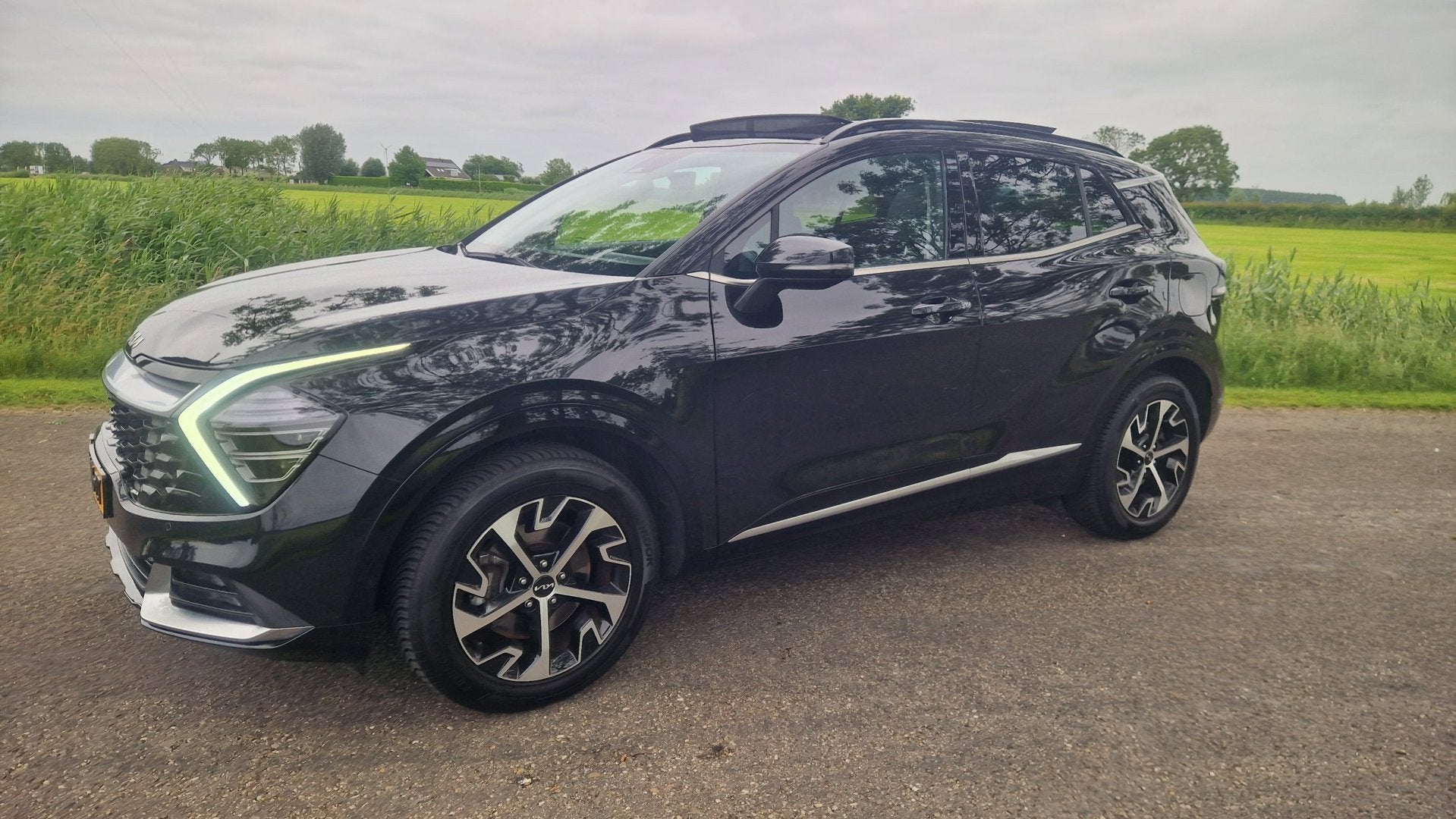 Kia Sportage 1.6 T-GDi Hybrid DynamicPlusLine, pano, 1e eig., Auto's, Dealer onderhouden, Gebruikt, Euro 6, 4 cilinders