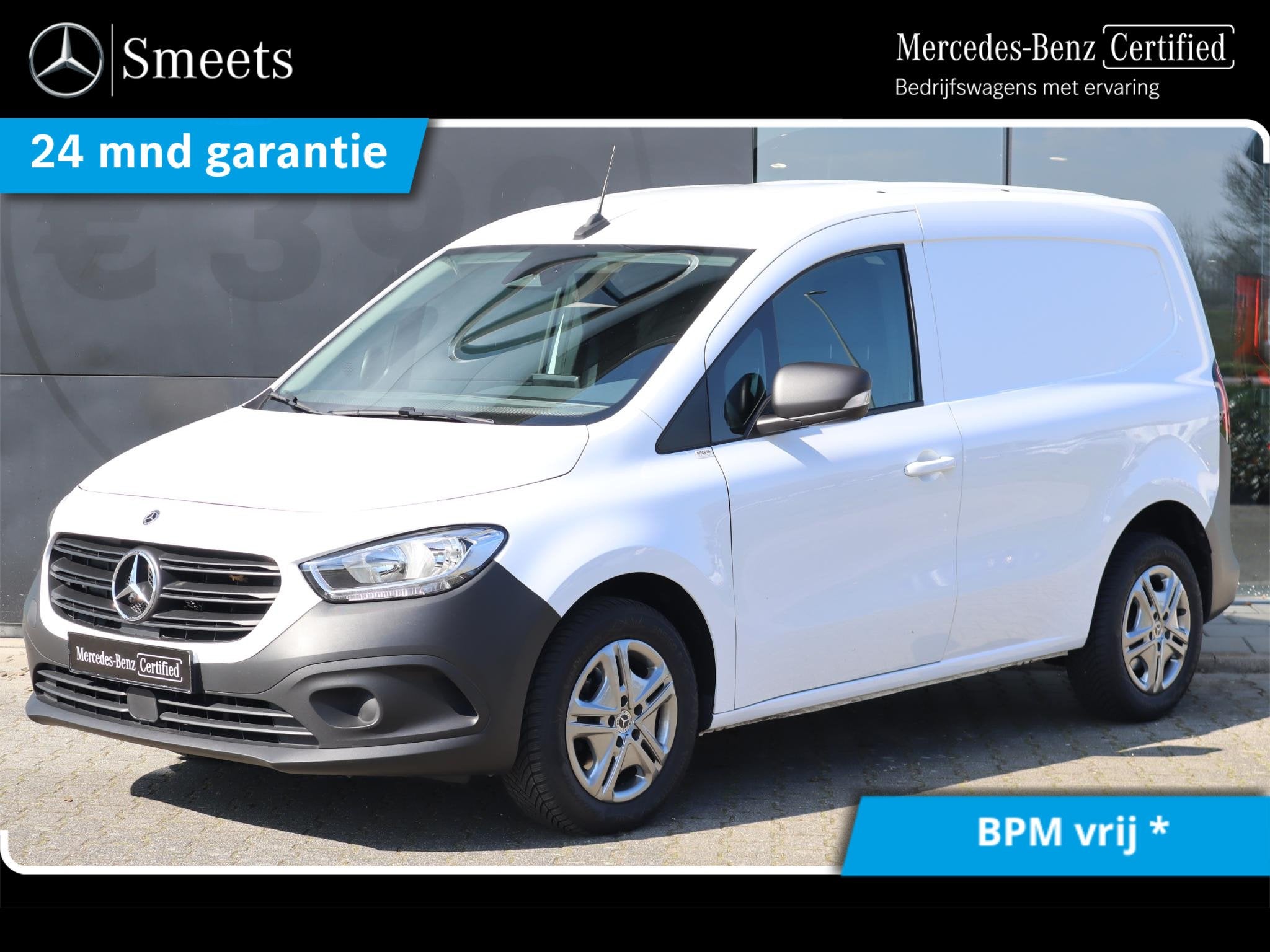 Mercedes-Benz Citan 113 L1 PRO AUTOMAAT, Auto's, Bestelauto's, Gebruikt, Wit, 2 stoelen, Mercedes-Benz Certified