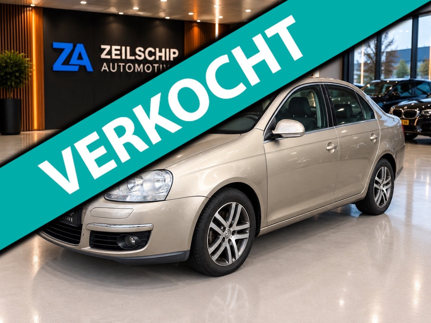 Volkswagen Jetta 2.0 FSI Sportline Climate Control|Cruis Con, Auto's, Stof, Gebruikt, 4 cilinders, Beige