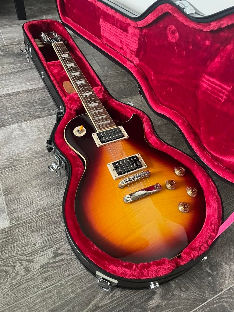 RUILEN: Epiphone Slash les paul November Burst met koffer, Ophalen, Zo goed als nieuw, Solid body, Epiphone