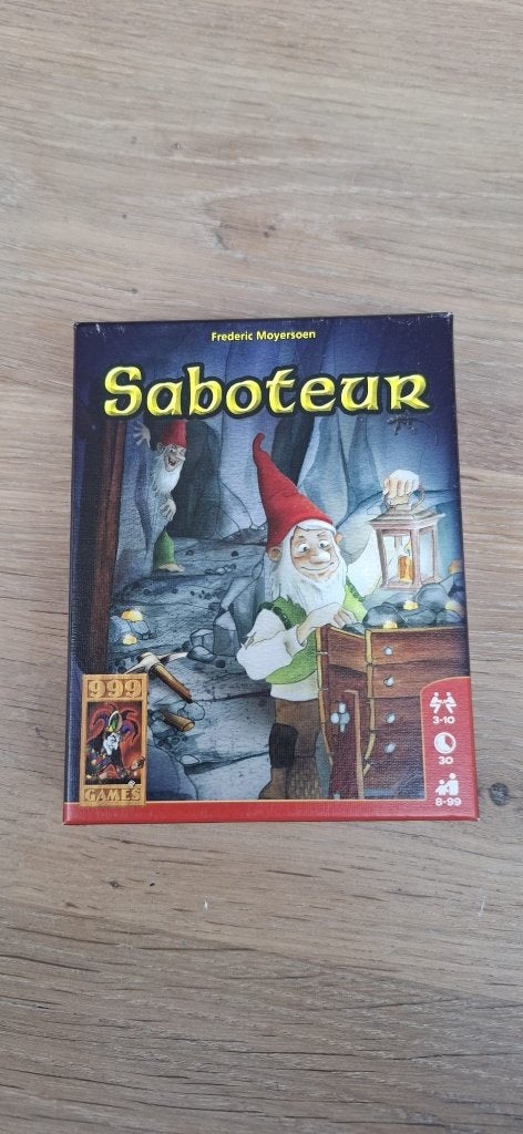 Saboteur kaartspel - Strategisch en leuk voor iedereen!, Drie of vier spelers, Ophalen, Zo goed als nieuw, 999 Games