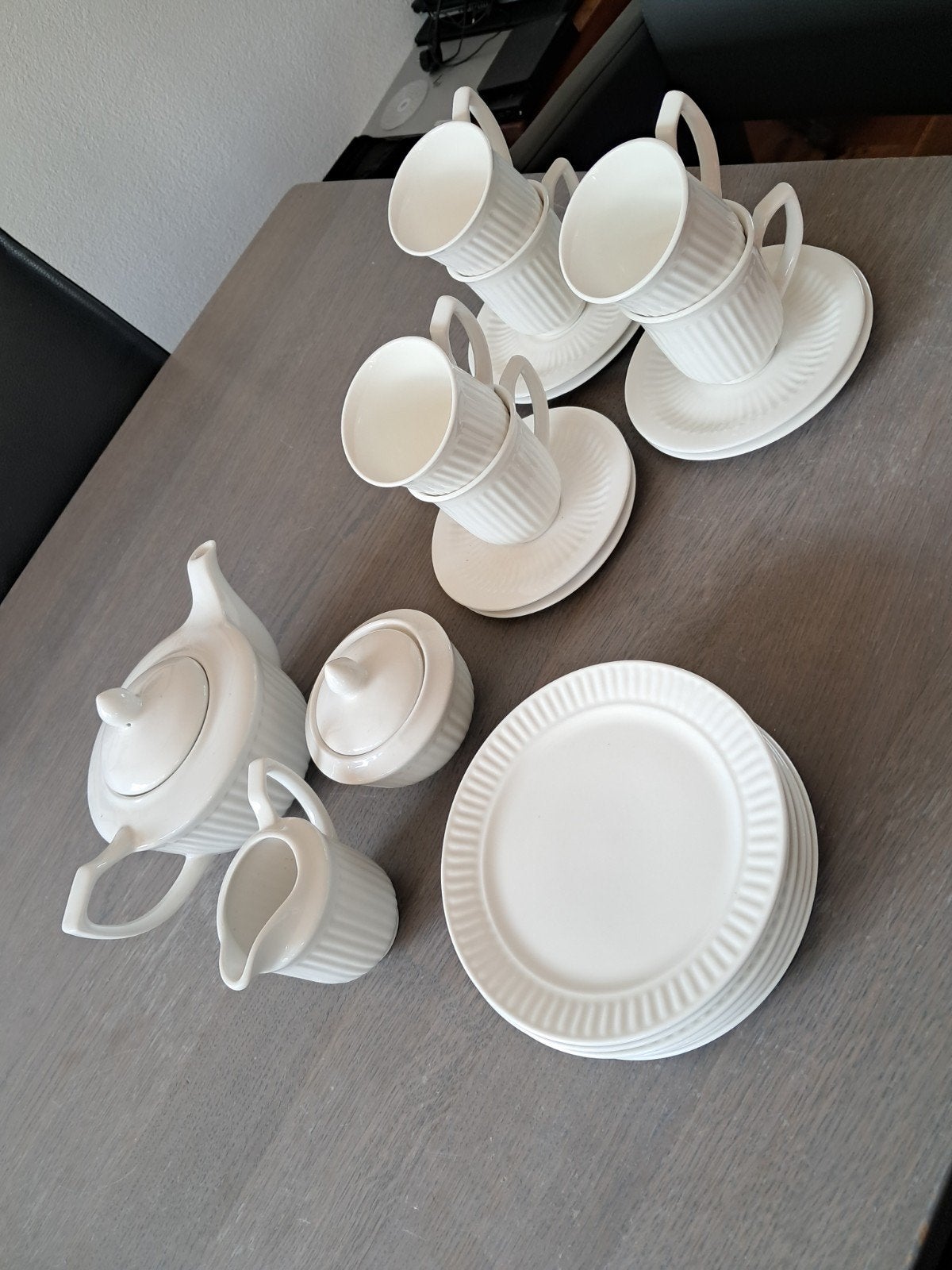 Retro Vintage Thee/Koffie Servies Vandaag TEAB, Ophalen, Porselein, Overige stijlen, Kop(pen) en/of Schotel(s)