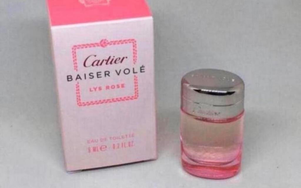 Parfum miniatuur Baiser Volé LYS ROSE Cartier 6 ml edt, Verzamelen, Verzenden, Nieuw, Miniatuur, Gevuld