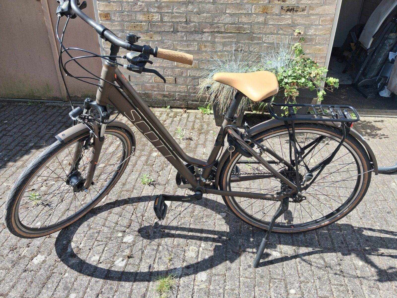 Te koop mooie en in goede staat zijnde dames fiets.maat 54-, Fietsen en Brommers, Minder dan 10 versnellingen, 53 tot 56 cm, Zo goed als nieuw