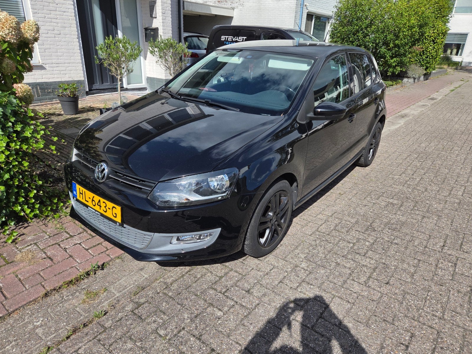 Volkswagen Polo 1.4 16V FSI 63KW 2010 Zwart, Voorwielaandrijving, Stof, 40 €/maand, 4 cilinders