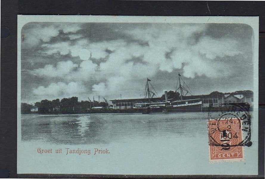Netherlands Indies Tandjiong Priok 1904 (4-28), Ophalen, Voor 1920, Buiten Europa