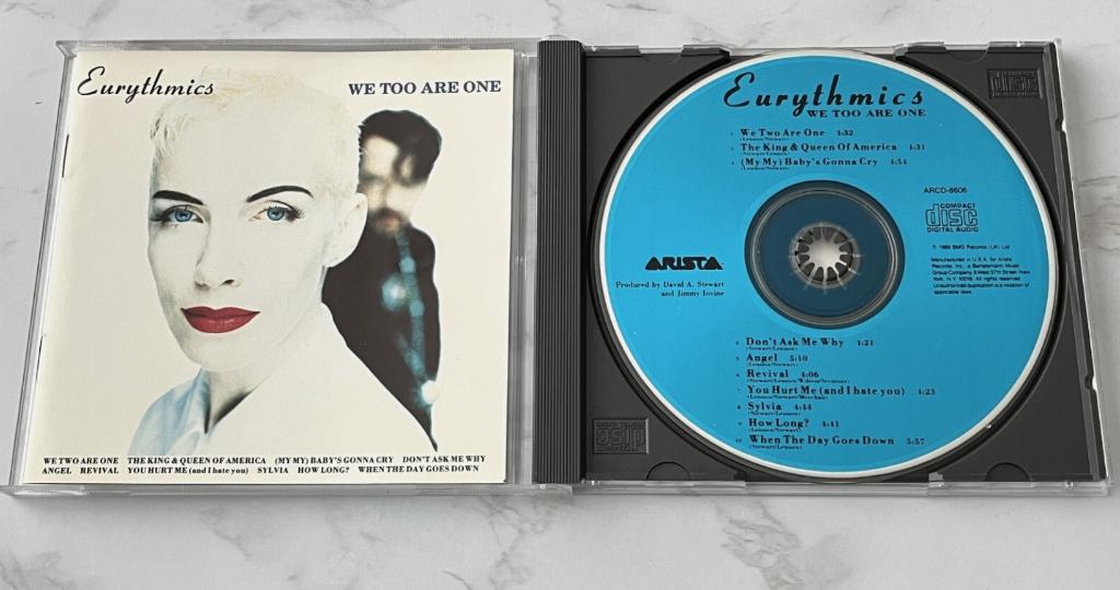 Eurythmics – we too are one cd arcd-8606 / 1989 / usa blue d, Verzenden, Zo goed als nieuw, Poprock