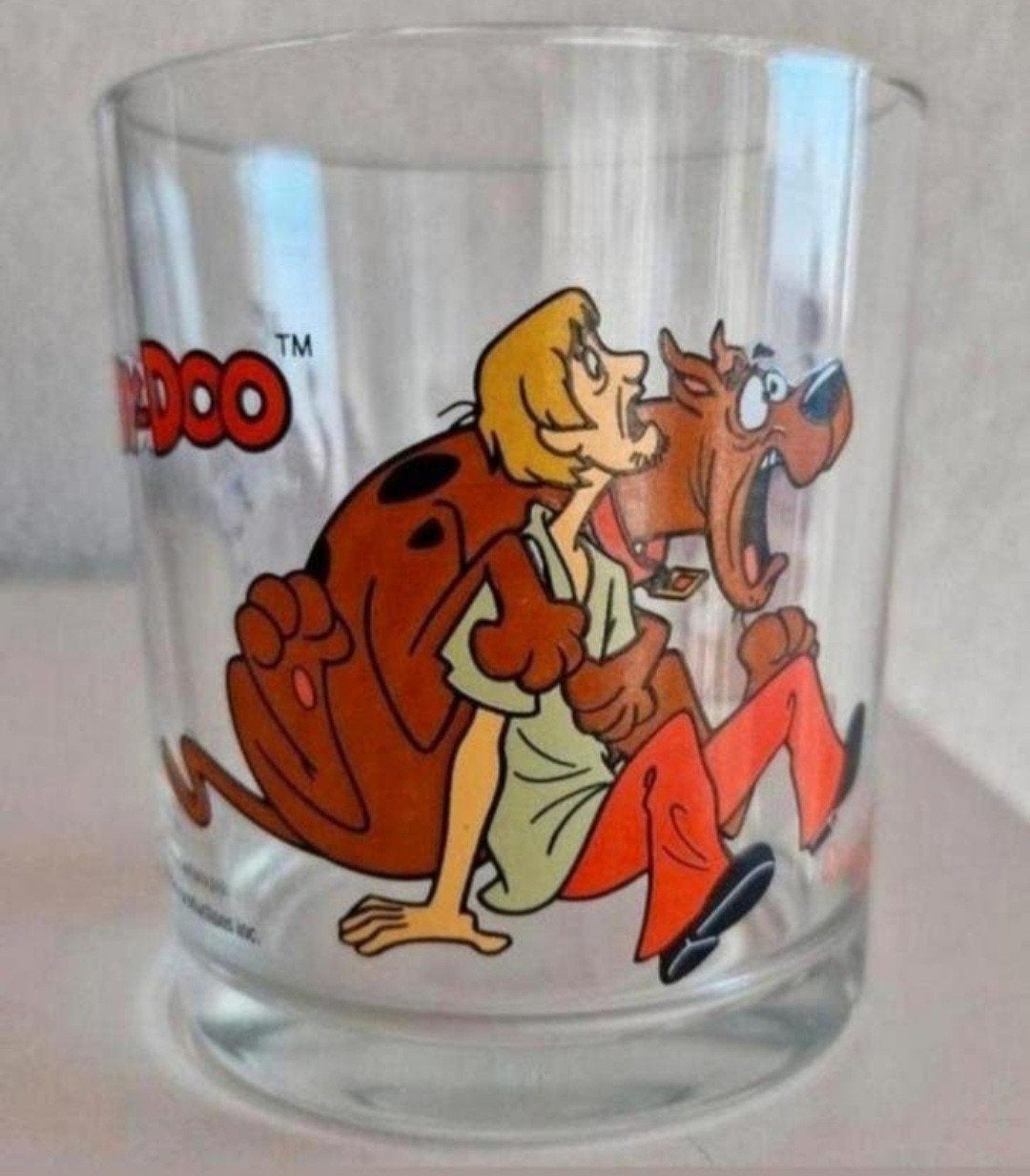 Glas met Scooby Doo figuren, Verzenden, Zo goed als nieuw, Frisdrankglas