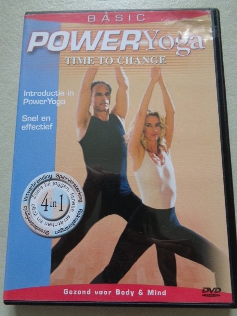 dvd Poweryoga Basic Time to change, Cd's en Dvd's, Ophalen of Verzenden, Zo goed als nieuw, Yoga, fitness of dans
