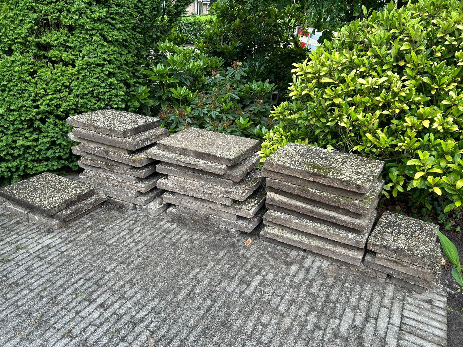 Grindtegels 40 stuks, 60x40 cm, Ophalen, Gebruikt, 10 m² of meer, Grind