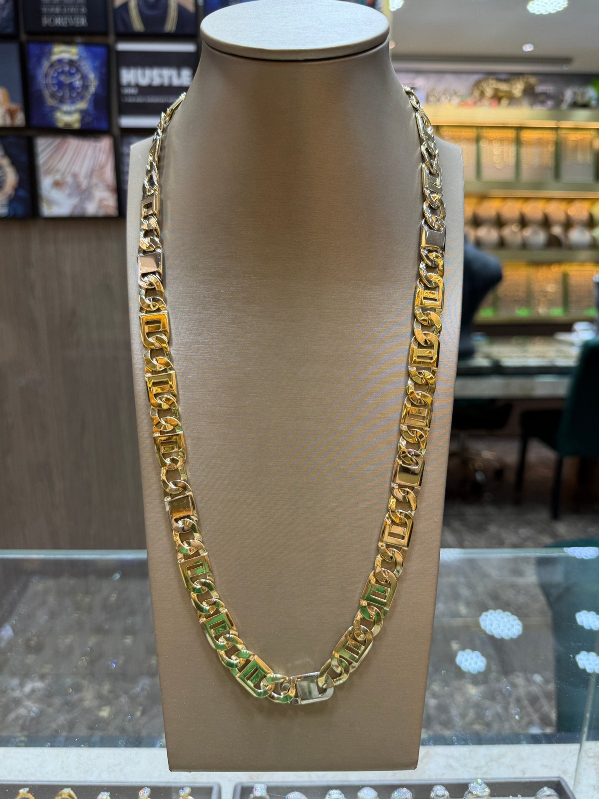 14KT Goud - 128.6 Gram - Ketting - ROLLIE - Herenketting