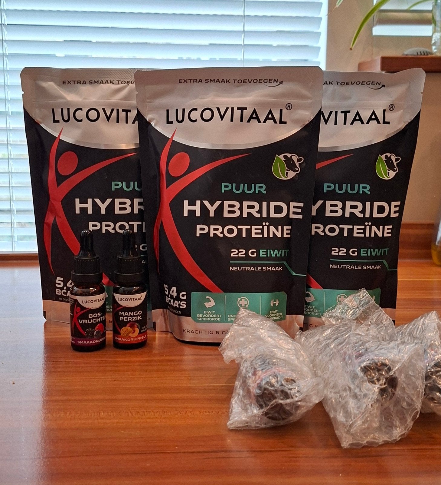 Lucovitaal Hybride Proteïne 5x en Smaakdruppels 3x, Ophalen of Verzenden, Nieuw, Poeder of Drank
