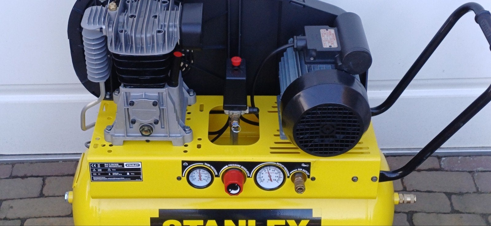 Stanley compressor 50 liter., Ophalen, 6 tot 10 bar, Zo goed als nieuw, 25 tot 100 liter
