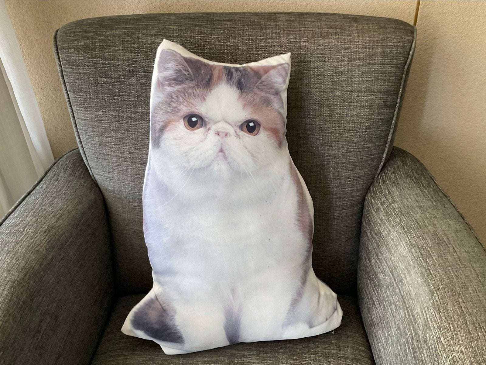 Decoratief Kattenkussen - 50 cm hoog, Huis en Inrichting, Woonaccessoires | Kussens, Meerkleurig, Ophalen of Verzenden, Zo goed als nieuw