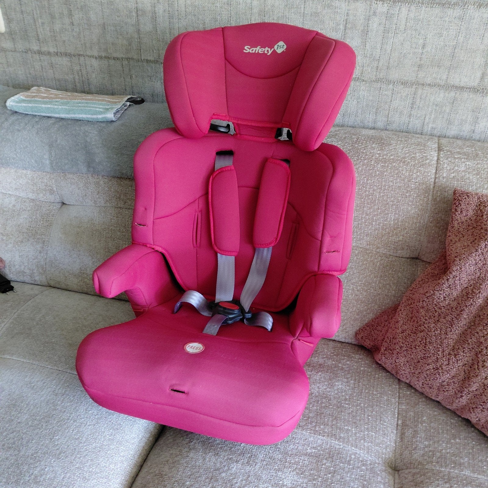 Safety 1st Kinderzitje Roze/rood, 15 t/m 36 kg, Zijbescherming, Ophalen, Overige merken