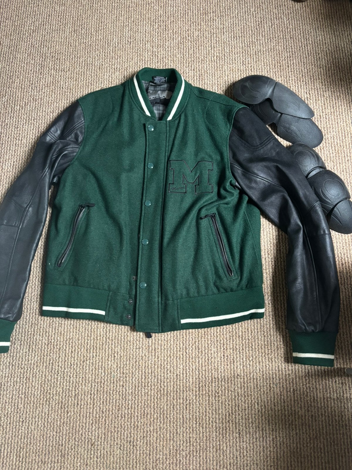 Macna ZGAN motorjack met protectie! 3XL, Ophalen of Verzenden, Tweedehands, Jas | textiel