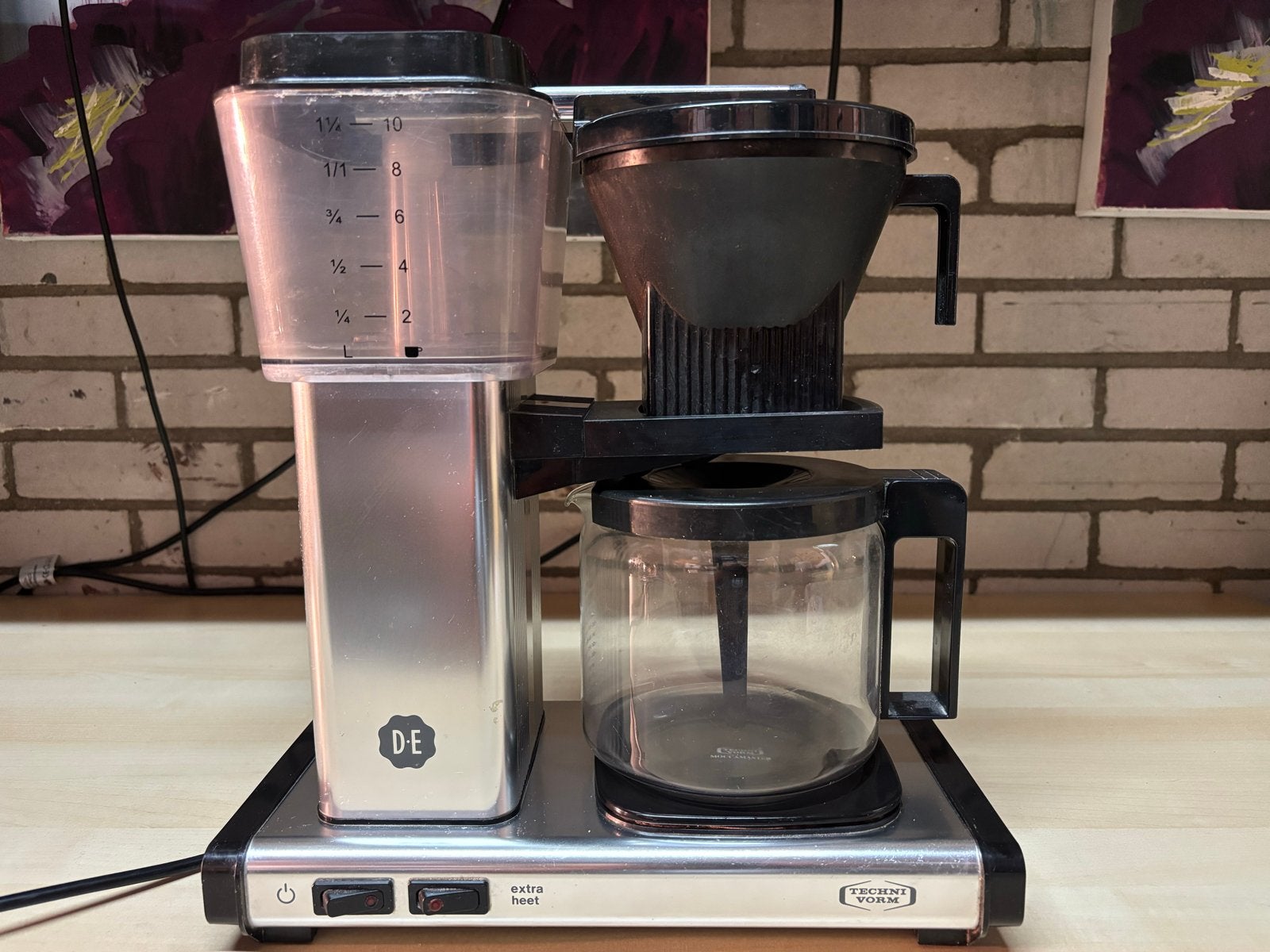 Moccamaster KBG 741.62B Koffiezetapparaat - Zilver/Zwart, Gebruikt, 10 kopjes of meer, Koffiemachine, Gemalen koffie