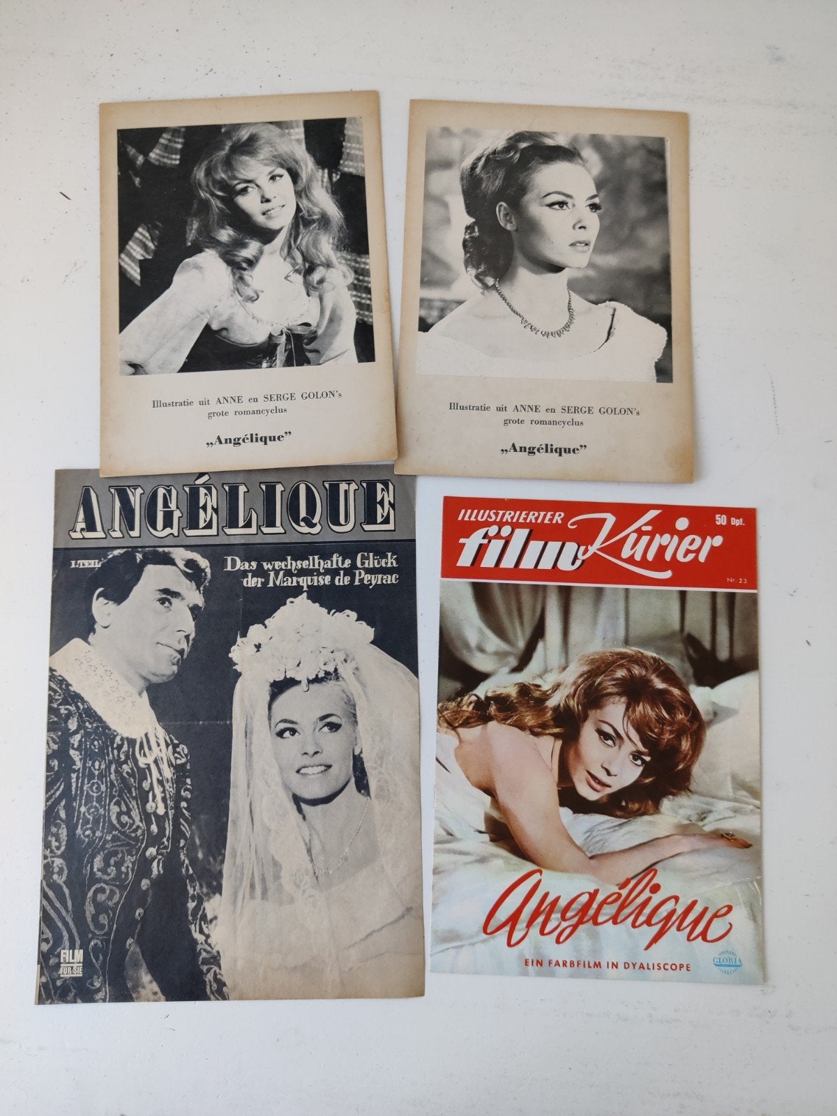 Angelique markiezin der engelen vintage film items, Ophalen of Verzenden, Gebruikt, Overige typen