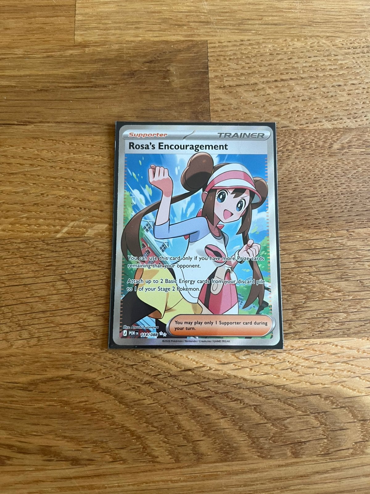 Pokemon kaart (Rosa's Encouragement Perfecr Order 114), Ophalen, Zo goed als nieuw