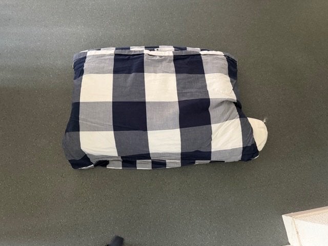 Hästens kussen met nekrol, Overige merken, Gebruikt, Blauw, Hoofdkussen