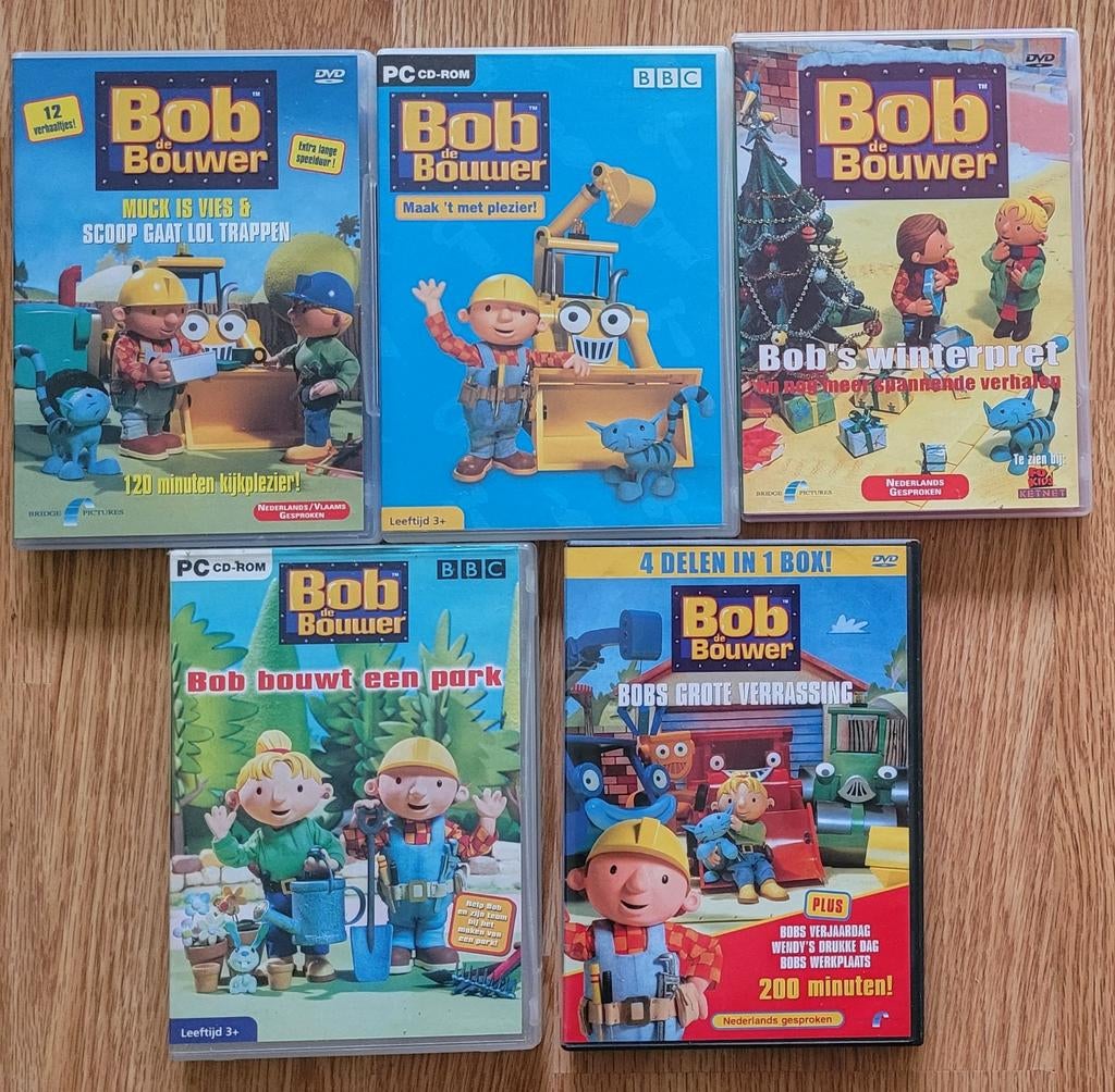 5 Bob de Bouwer DVD's, Gebruikt, Alle leeftijden, Ophalen of Verzenden, Tv fictie