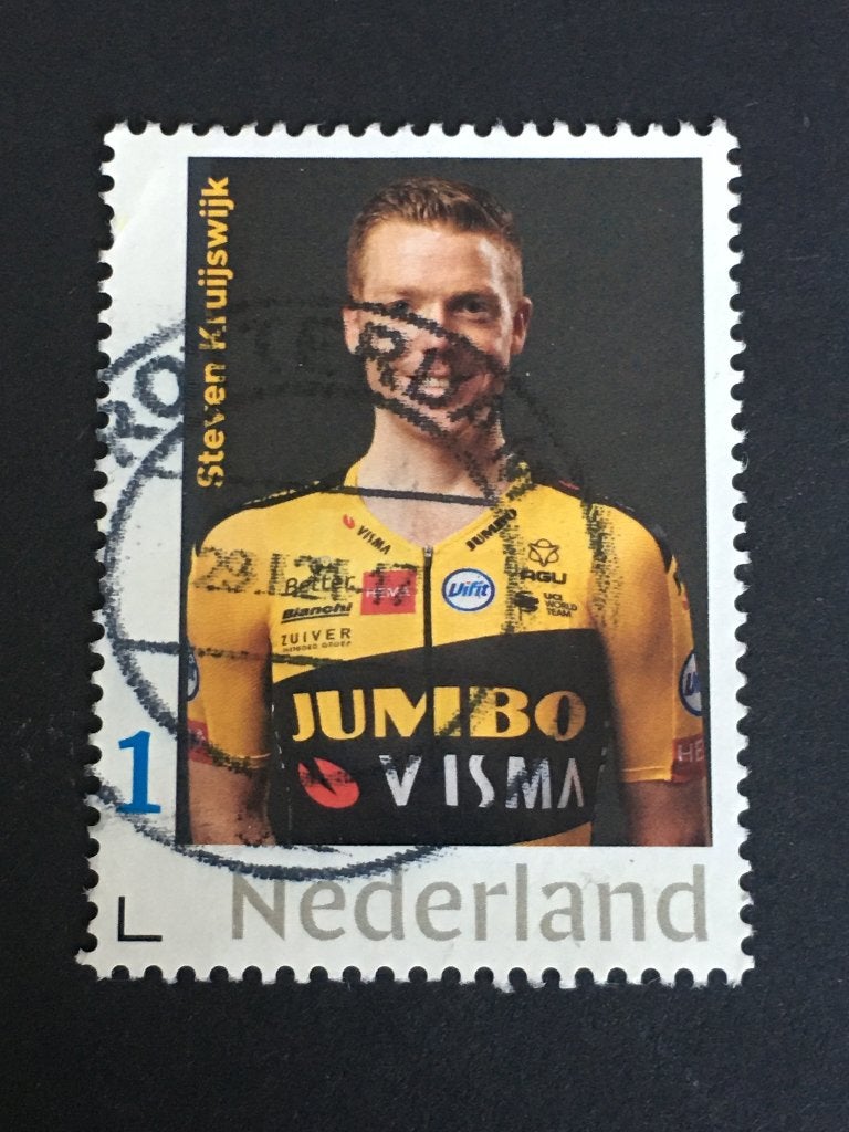 2925 Persoonlijke - Jumbo Visma, Steven Kruijswijk - gestemp, Ophalen of Verzenden, Na 1940, Gestempeld