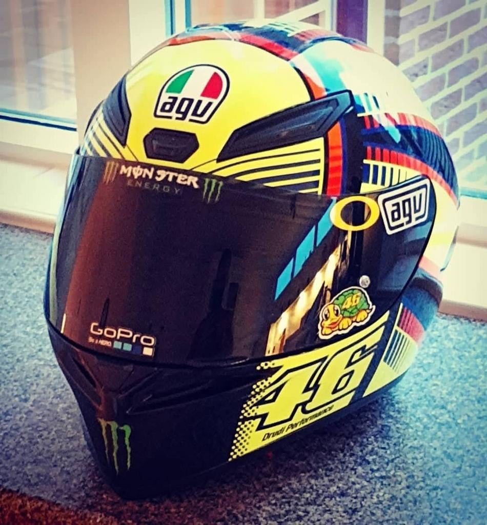 Valentino Rossi AGV helm te koop., Motoren, Ophalen of Verzenden, Tweedehands, Integraalhelm, AGV
