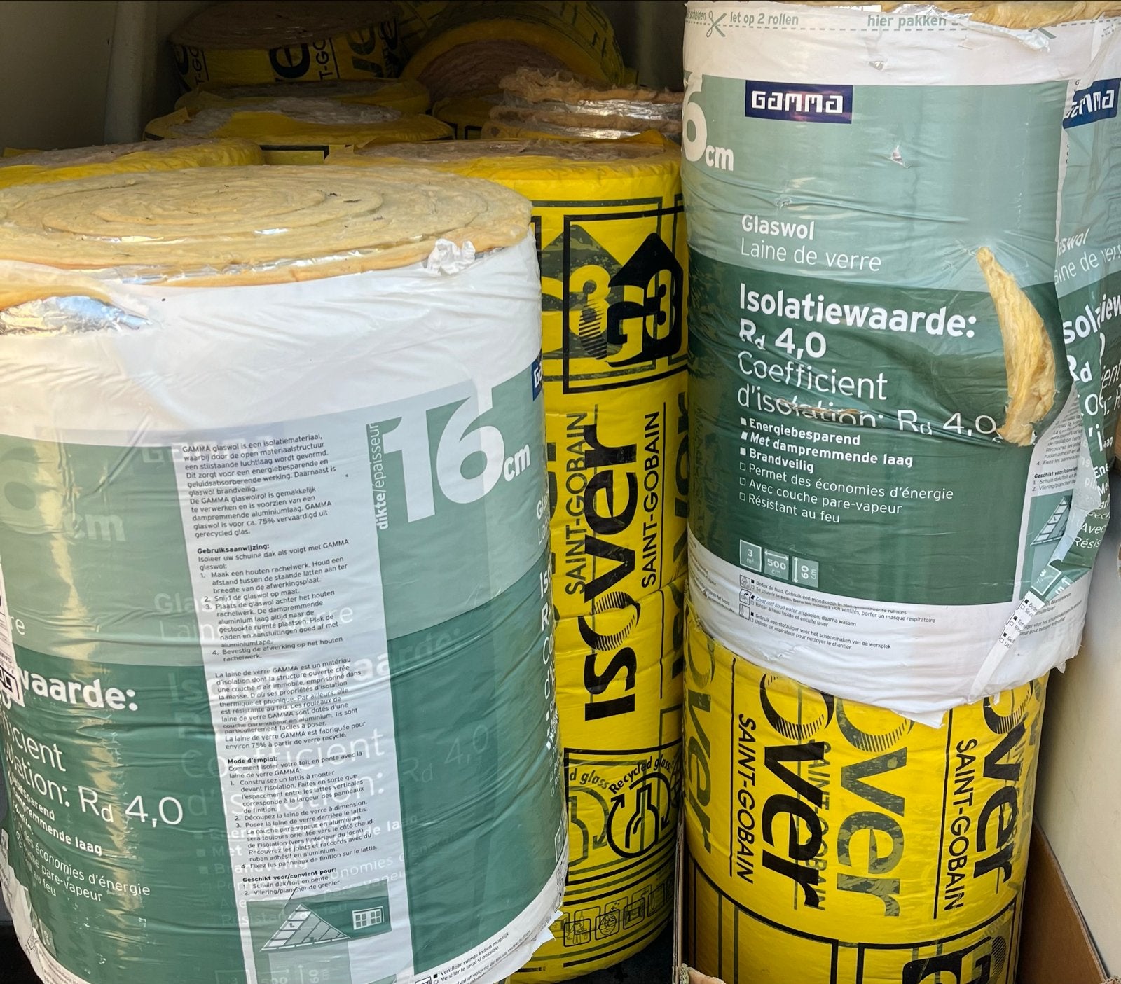 Gezocht: Zolderisolatie Glaswol (minimaal 14/16 cm dikte), Doe-het-zelf en Verbouw, Isolatie en Afdichting, Ophalen, Dakisolatie