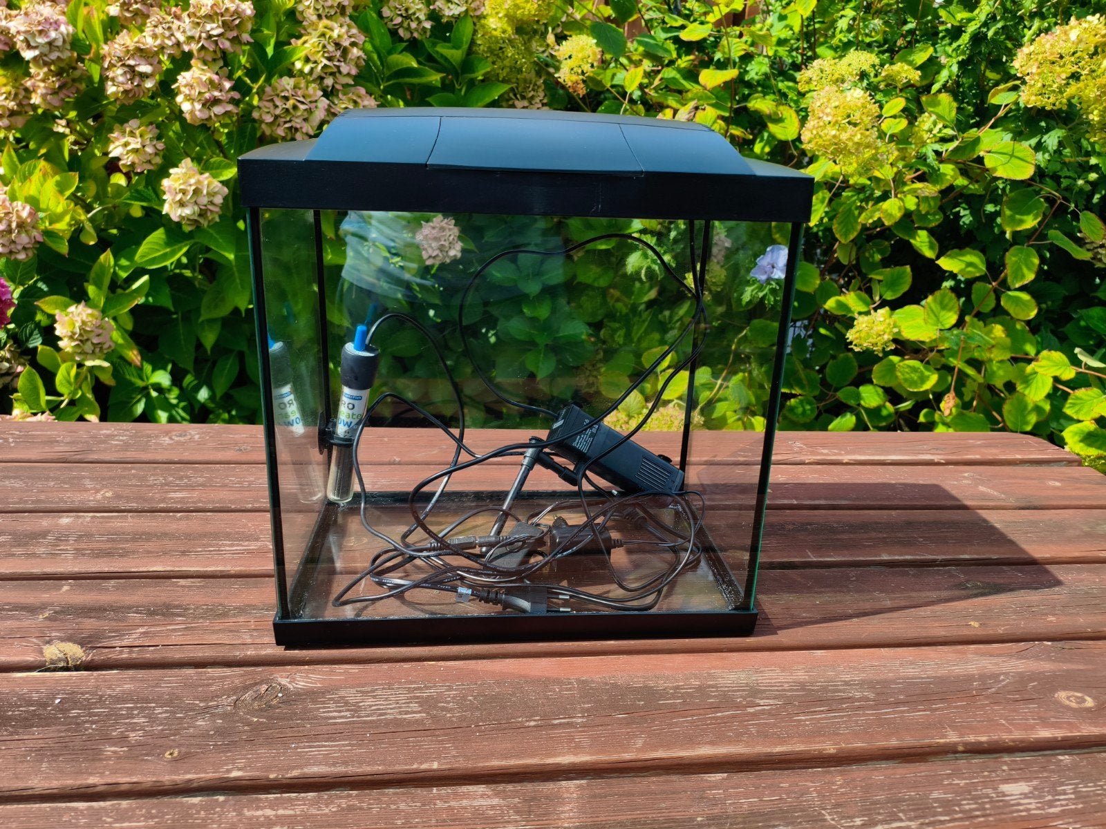 Superfish 30 zwart compleet, Ophalen, Verwarming, Zo goed als nieuw, Leeg aquarium