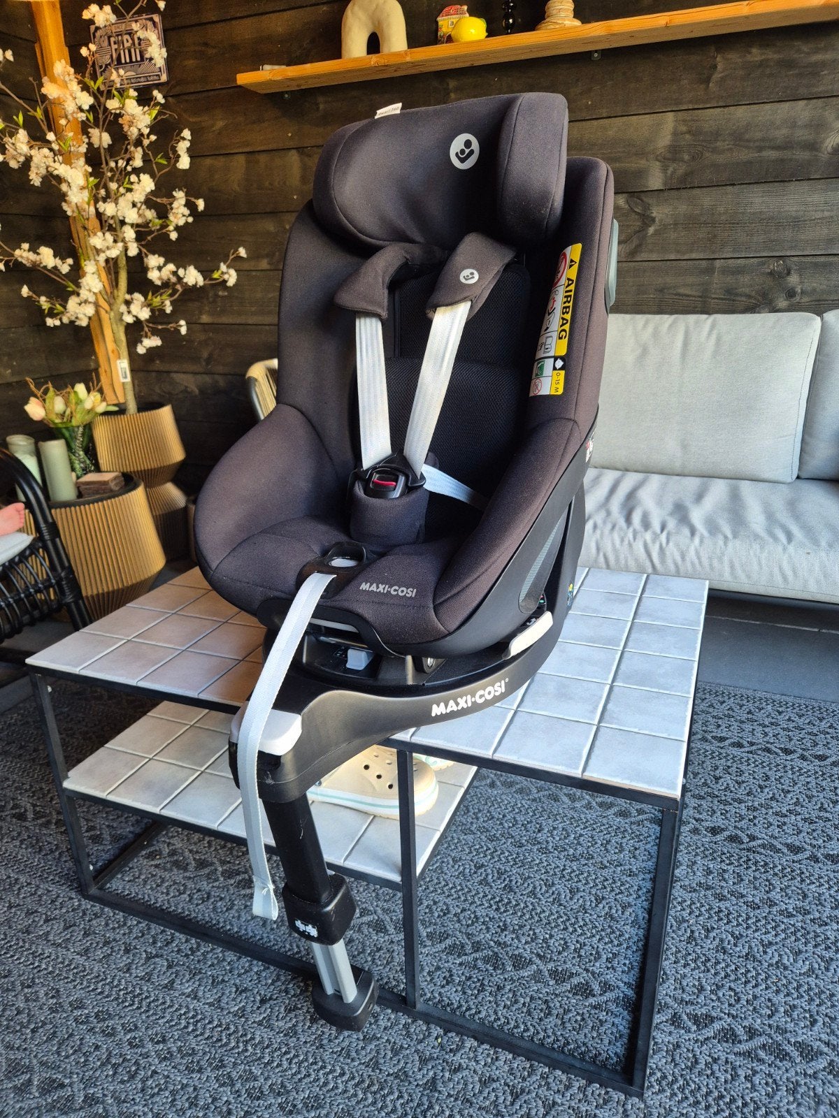 Maxi Cosi Pearl 360 met Familyfix 360 base, Kinderen en Baby's, Autostoeltjes, Ophalen, Verstelbare rugleuning, Gebruikt, 0 t/m 18 kg