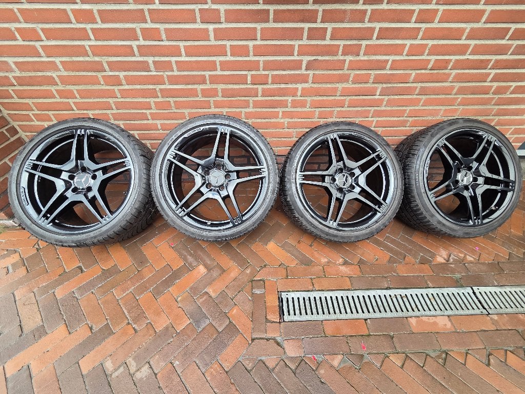 Mercedes 63 Amg Cls E W212 S212 W218 Winterset, Auto-onderdelen, Banden en Velgen, 19 inch, Gebruikt, 255 mm, Banden en Velgen