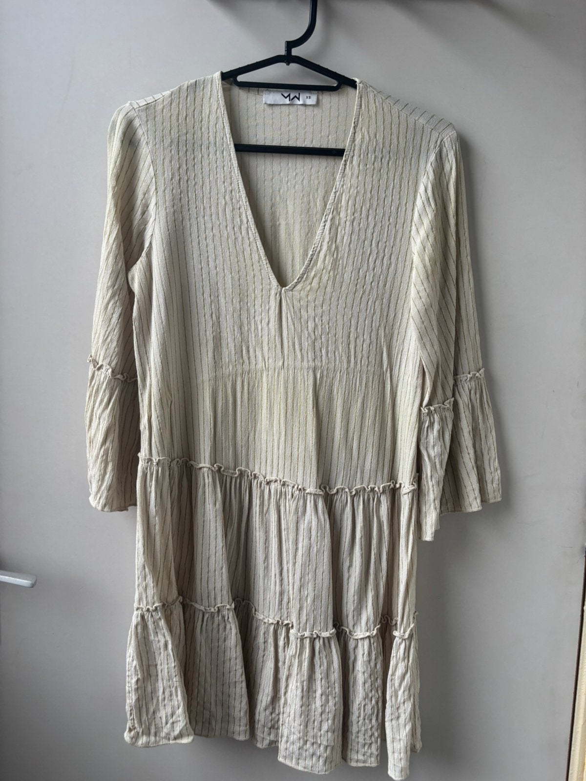 Wijde jurk Most Wanted maat XS, Beige, Ophalen of Verzenden, Zo goed als nieuw, Maat 34 (XS) of kleiner