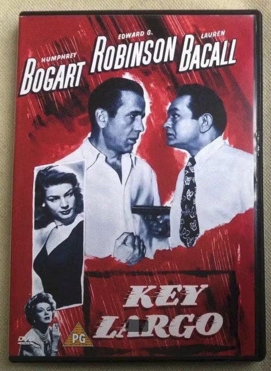 Key Largo John Huston Humphrey Bogart Edward G. Robinson, Gebruikt, Verzenden, Thrillers en Misdaad, 1940 tot 1960