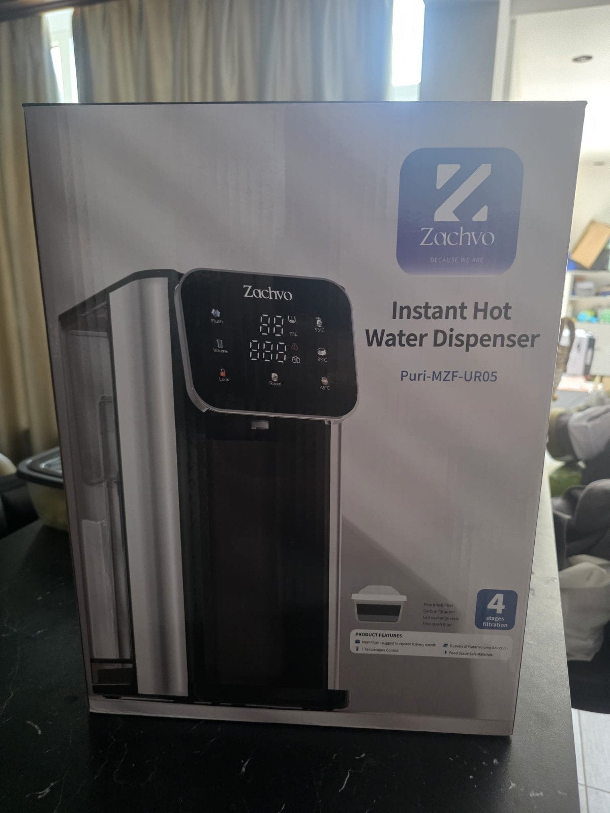 Zachvo Instant Hot Water Dispenser Puri-MZF-UR05, 2 liter of meer, Ophalen of Verzenden, Nieuw