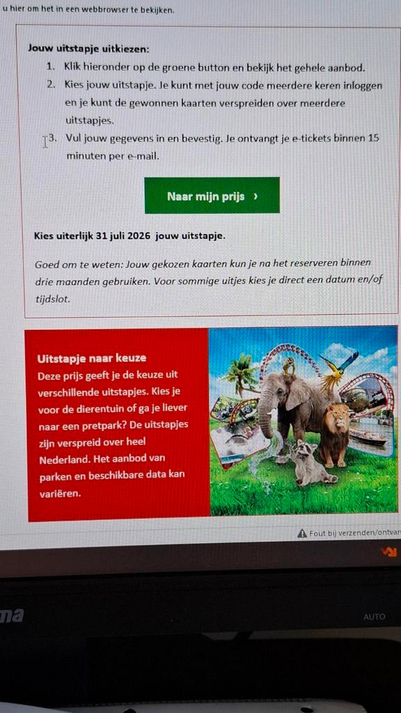 GERESERVEERD uitstapje "dagje naar keuze ", Tickets en Kaartjes, Drie personen of meer, Ticket of Toegangskaart