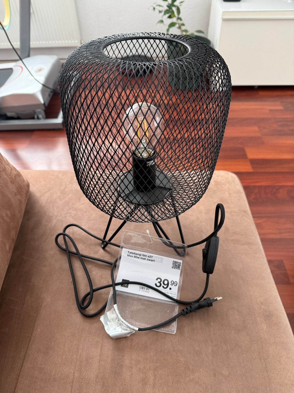 Tafellamp nieuw, Huis en Inrichting, Lampen | Tafellampen, Overige typen, Nieuw, Ophalen of Verzenden, Grijs