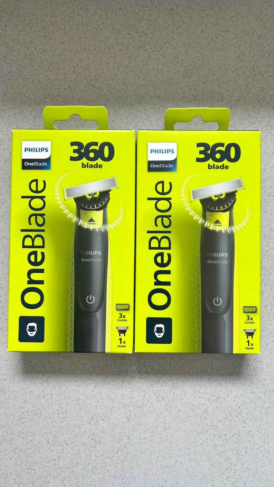 Philips OneBlade 360 Scheerapparaat - 2 Stuks Nieuw, Verzenden, Nieuw, Scheren en Epileren