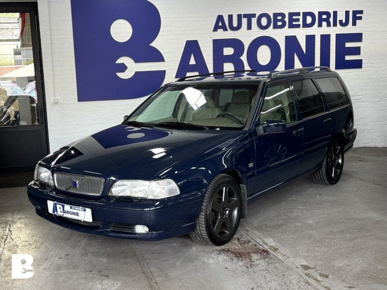 Volvo V70 2.4 Europa automaat, cruise control, Auto's, Gebruikt, Beige, Blauw, 1465 kg