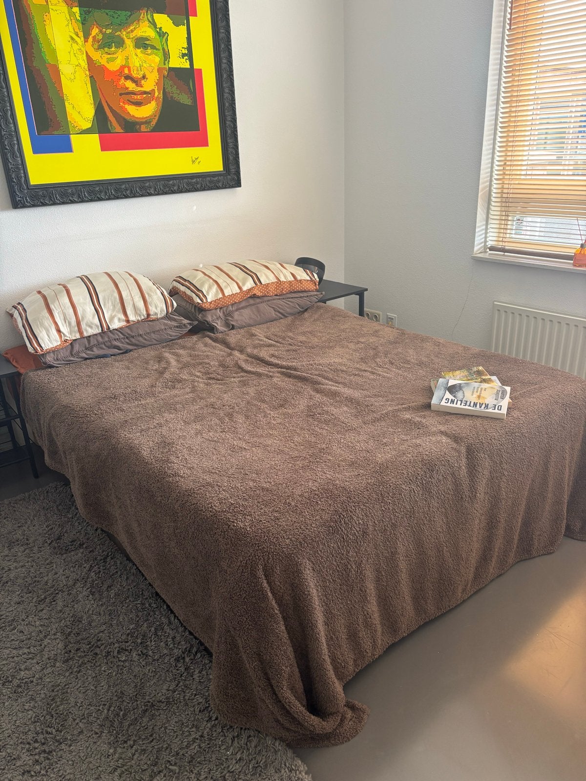 Gratis tweepersoonsbed, Huis en Inrichting, Overige materialen, Gebruikt, Bruin, Tweepersoons
