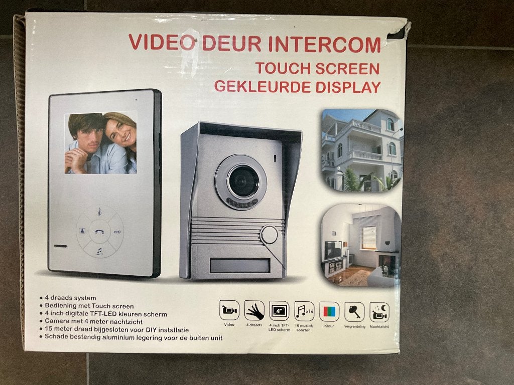 Video deur intercom, Ophalen of Verzenden, Ingebouwde camera, Zo goed als nieuw, Bedraad