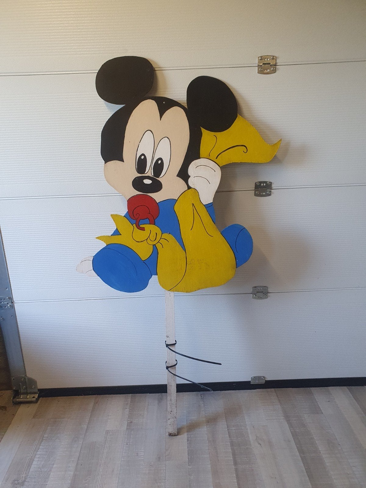 geboortebord mickey mouse, Ophalen of Verzenden