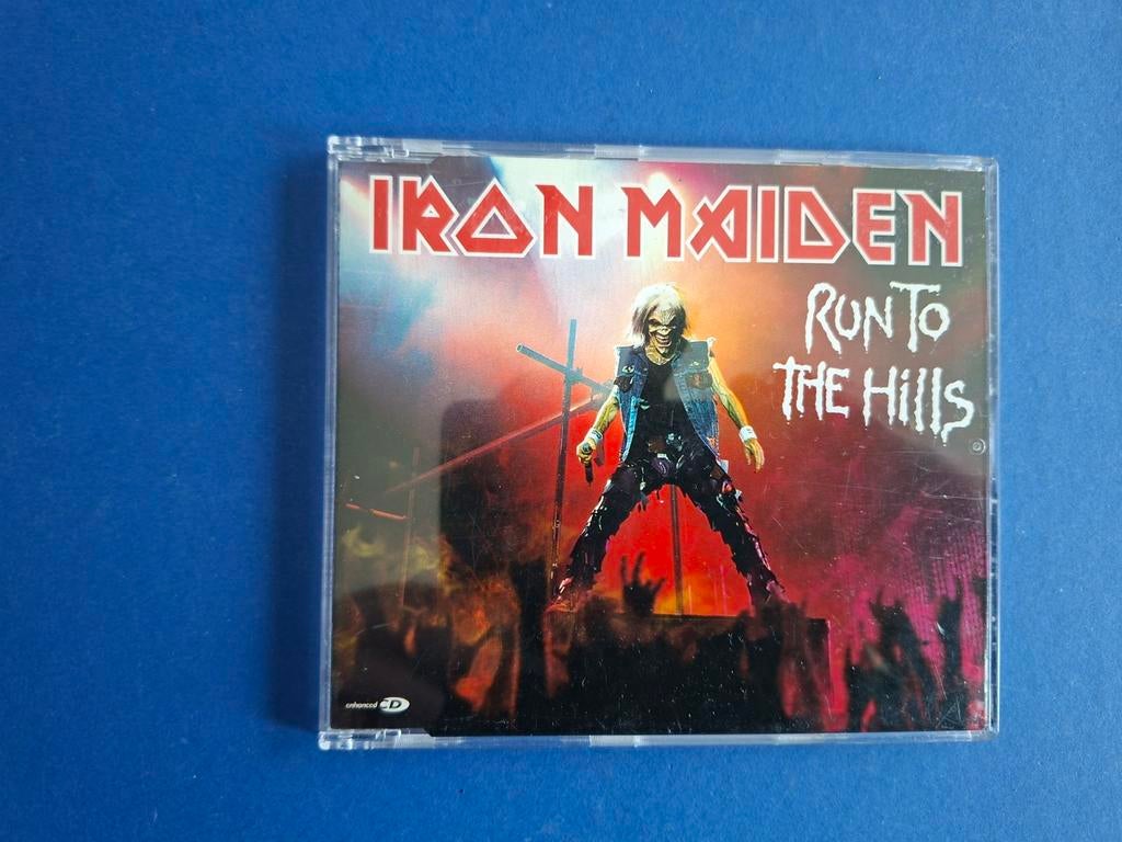 iron maiden run to the hills cd maxi singel, Ophalen of Verzenden, Zo goed als nieuw, Pop