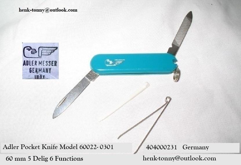 T.k.a. een Adler zakmes, Ophalen of Verzenden, Overige soorten, Overige gebieden, Mes of Dolk